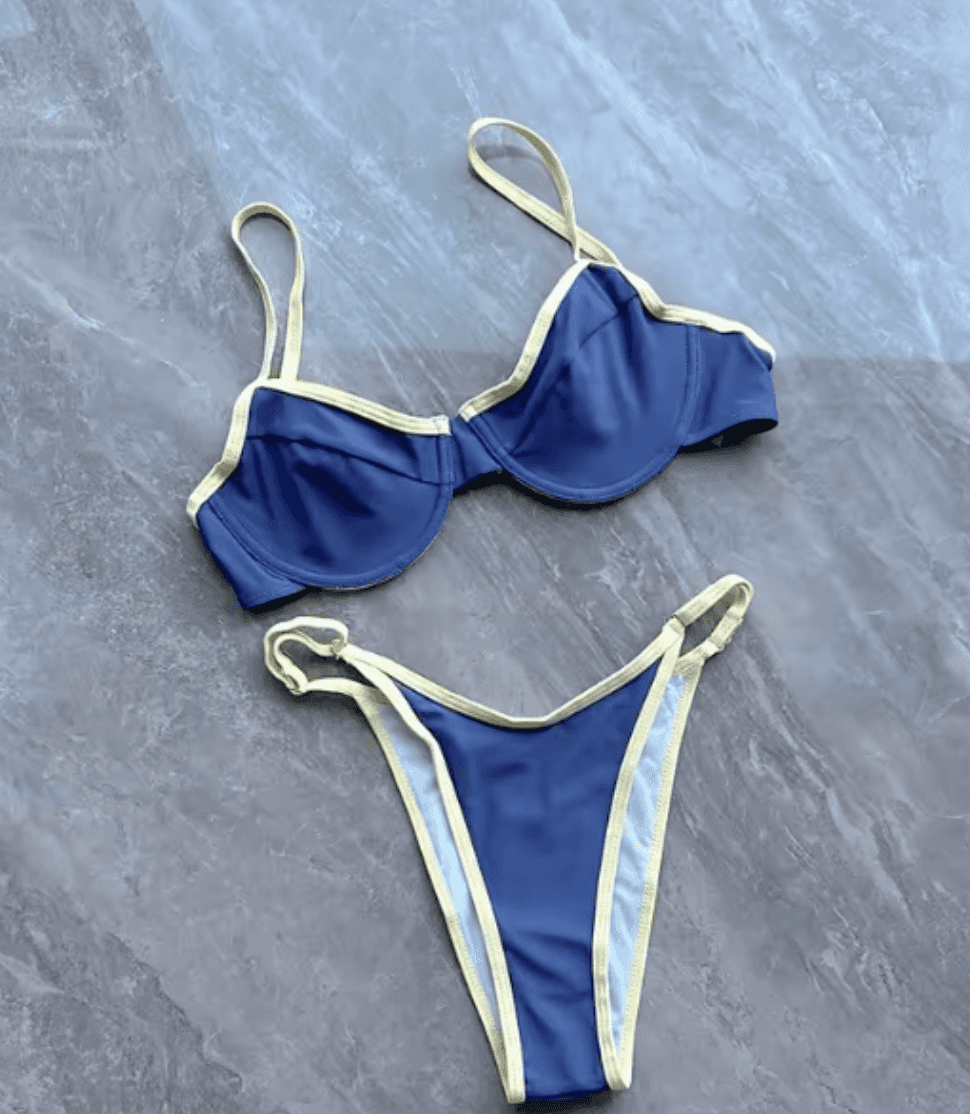 Lieferantenfoto eines Bikinis auf Marmor